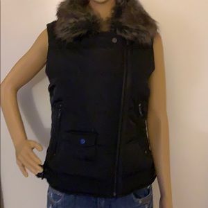 Faux fur vest